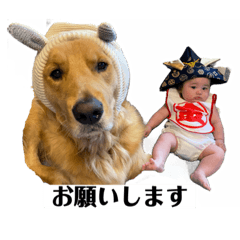 ぜんの挨拶スタンプ