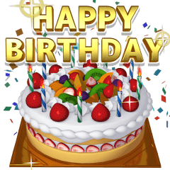 うごいて楽しいポップアップ『誕生日&祝』