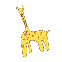 父が描いたキリン