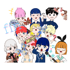 変な人軍団の使えるスタンプ【卒業】