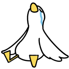 がんばるアヒル