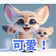 Snowy Fennec Frolic:Chinese