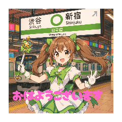 鉄道と魔法少女のコラボ