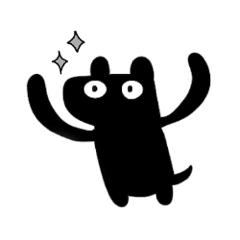 Blacky the Black Dog - new