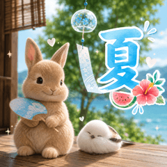 とびだす★夏 うさぎ★兎♡