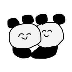 ゆるーいパンダスタンプ