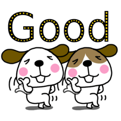 犬さん【デカ文字・シンプル】