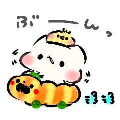 ましまろうと仲間たちの秋スタンプ