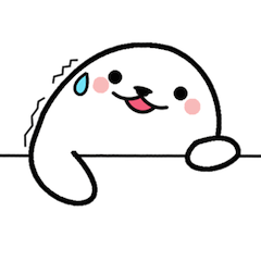 毎日使えるアクティブあざらしのあいさつ♪