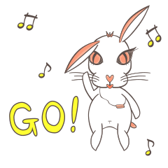 アイラインうさぎ。 デイリーバージョン1