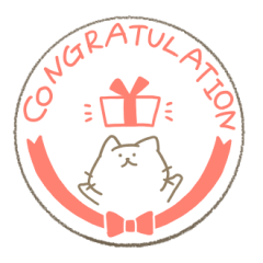 動くゆるにゃんこステッカー