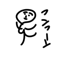 ボッコちゃんのスタンプ