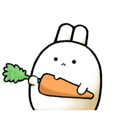 放心うさぎスタンプ