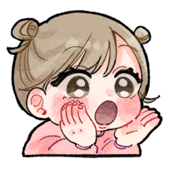 みんなでつかおう！かわいい女の子スタンプ