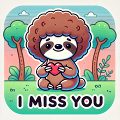 アフロナマケモノのスタンプ2@SFW