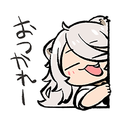 ホロライブ公式スタンプ「獅白ぼたん」