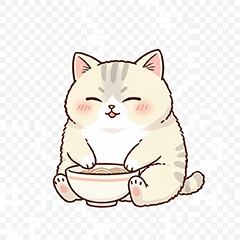 Chubby Cat Daily Stickers (Thai)