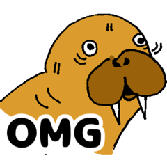 セイウチスタンプ　英語バージョン