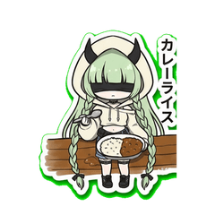 冴木さんの食卓。クールな食べ物スタンプ