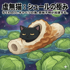 虚無猫「キラキラ猫と圧」