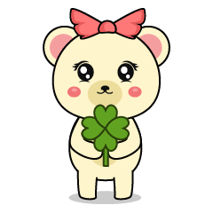 くまのカナちゃんスタンプ