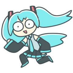 のりっこさん家の初音ミクさんスタンプ