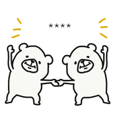 しろくまさん カスタムスタンプ