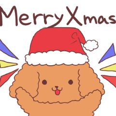 冬のわんこ(犬)スタンプ