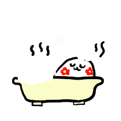 キュートな花柄アザラシ