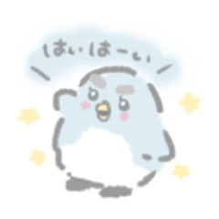 太めまゆげのペンギンくん