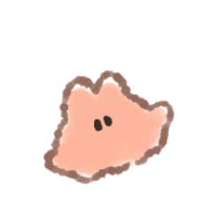 メンダコウサギのスタンプ