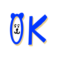 カラフルなハルのスタンプ