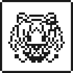 ものくろどっとらびすたんぷ