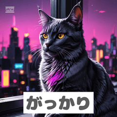 感情ぐるぐるネコ