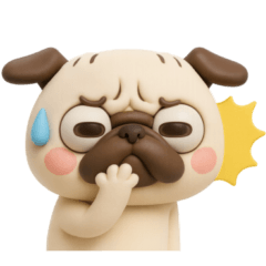 パグちゃん♡3Dリアクション