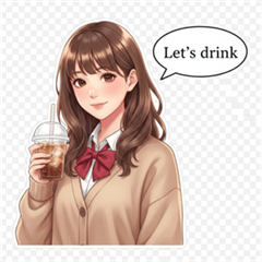 日本のかわいい女子高生