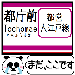 都営 大江戸線 駅名 今まだこの駅です！