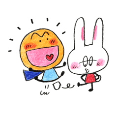 ヘンテコなたいようくんとうさぎちゃん２