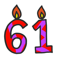 バースデーキャンドル ６１〜１００