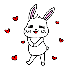 感情が豊富なウサギ， アト！