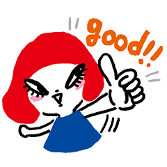 Nobbyの赤毛のおんなのこちゃんスタンプ