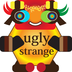 Ugly strange stickers