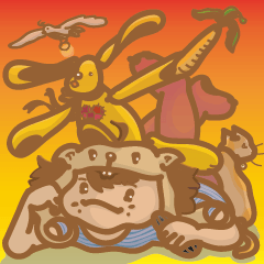 ハムスター帽子をかぶる人