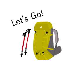 登山好きスタンプ