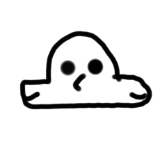 漢字と棒で、できたスタンプ　more　more