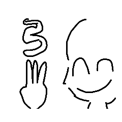 横顔らくがきの人3