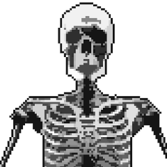 ドット絵・スケルトン