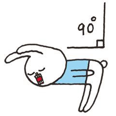 ウサギのウーの使いやすそうスタンプ