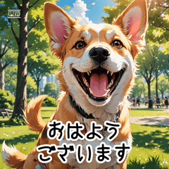 優しい犬のごあいさつ