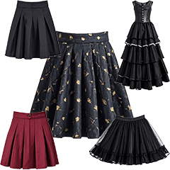 スカート　素材